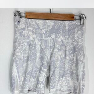 Women's Gray Patterned Shorts